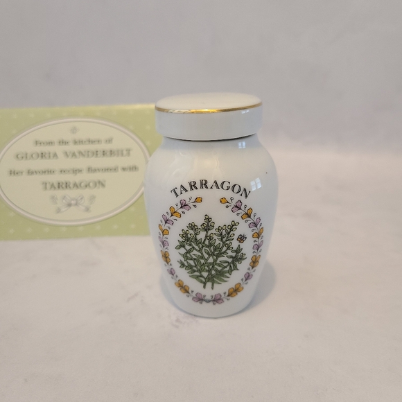 Vintage Franklin Mint Spice Jar - Gloria Concepts Inc - 1985 - Tarragon - Picture 3 of 6